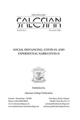 Social Distancing, Covid-19, and Experiential Narratives Ii