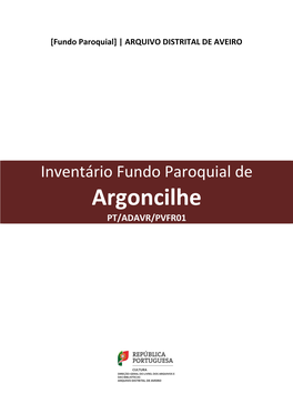 Argoncilhe PT/ADAVR/PVFR01