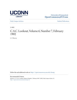 C.A.C. Lookout, Volume 6, Number 7, February 1902 L