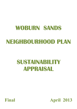 Woburn Sands Neighbourhood Plan