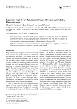 Elaphomyces (Ascomycota, Eurotiales, Elaphomycetaceae)