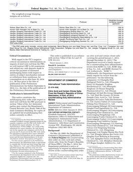 Federal Register/Vol. 80, No. 5/Thursday, January 8, 2015/Notices