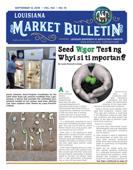 Seed Vigor Testing Why Is It Important? by Laura Pursnell-Lindsay