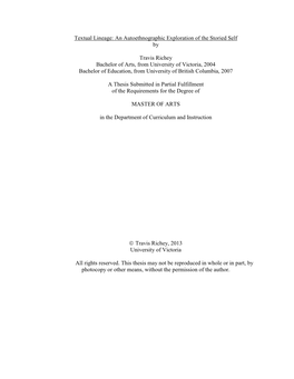 Uvic Thesis Template