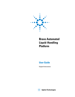 Bravo Automated Liquid-Handling Platform User Guide Iii Contents