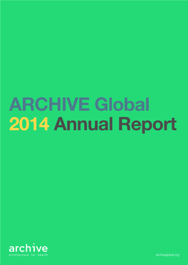 ARCHIVE Global 2014 Annual Report