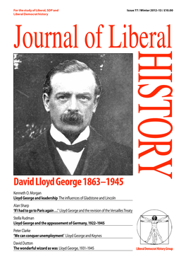 David Lloyd George 1863–1945 Kenneth O