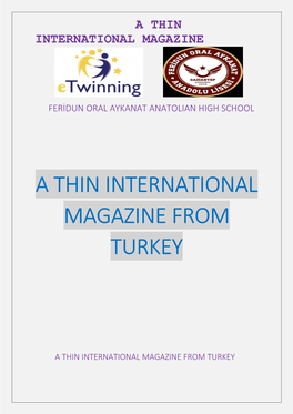 A Thin International Magazine from Turkey