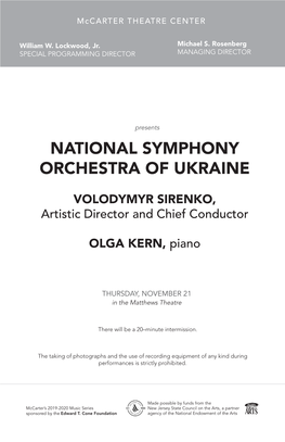 National Symphony Orchestra of Ukraine