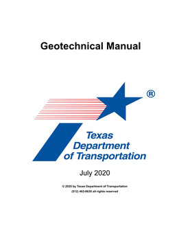 Geotechnical Manual