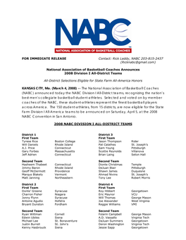 The National Association of Basketball Coaches
