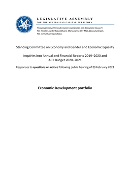 Economic Development Portfolio