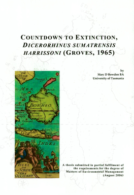 Countdown to Extinction, Dicerorhinus Sumatrensis Harrissoni (Groves, 1965)