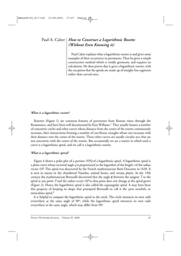 How to Construct a Logarithmic Rosette (Without Even Knowing It)