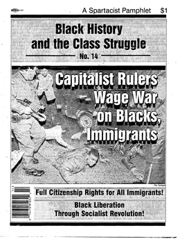 Capitalist Rulers Wage War on Blacks, Immigrants