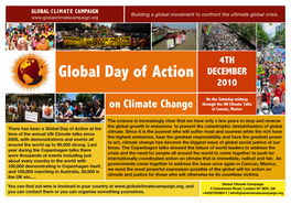 Global Day of Action DECEMBER 2010