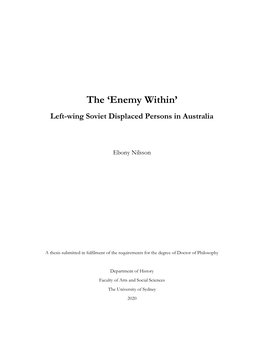 The 'Enemy Within'