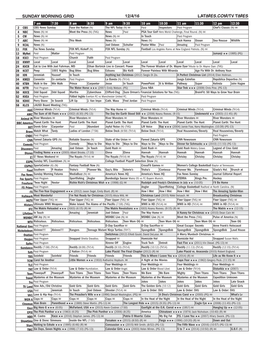 Sunday Morning Grid 12/4/16 Latimes.Com/Tv Times