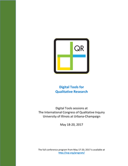 Digital Tools for Qualitative Research