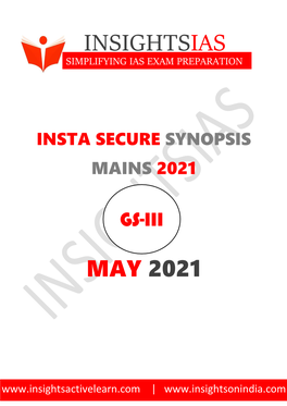 Insta Secure Synopsis Mains 2021