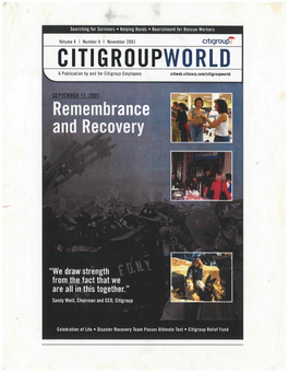Citigroup World, Editor, November 2001