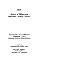 2020 Roster of Oklahoma State and County Officers