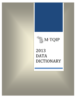 2013 MTQIP Data Dictionary