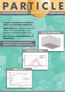 Zeta Potential Particle Size Rheology