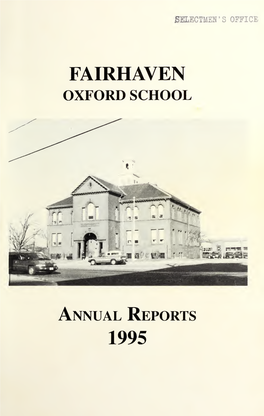 ANNUAL REPORT of the Town Offices of Fairhaven, Massachusetts