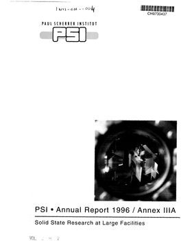 PSI • Annual Report 1996 / Annex IMA