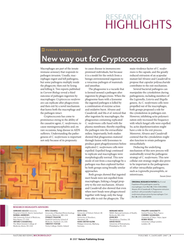 New Way out for Cryptococcus