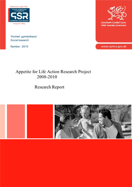 Appetite for Life Action Research Project 2008-2010 Research Report