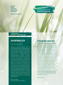 Pfarreireise Augenblick