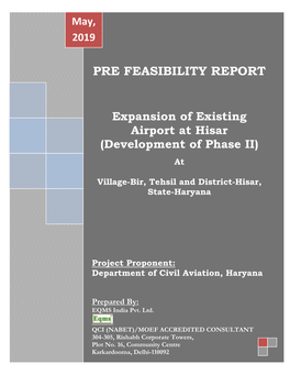 Pre Feasibility Report