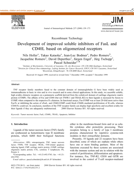 Development of Improved Soluble Inhibitors of Fasl and CD40L