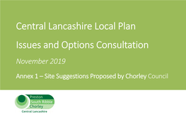 Central Lancashire Local Plan Issues and Options Annex 1