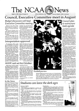 THE NCAA NEWS/August 11.1982 3 Two Gymnastics Regions Realigned