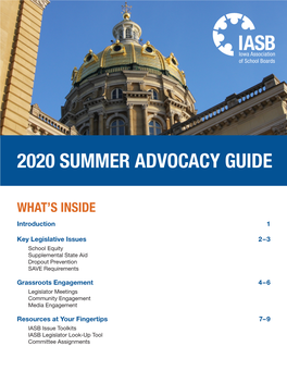 2020 Summer Advocacy Guide