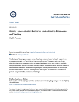 Obesity Hypoventilation Syndrome: Understanding, Diagnosing, and Treating