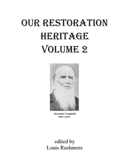 Our Restoration Heritage Volume 2