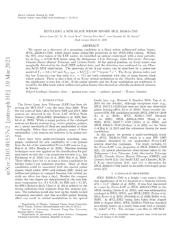 Arxiv:2103.01557V2 [Astro-Ph.HE] 30 Mar 2021 Riods Are Often Less Than a Day)