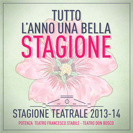 Brochure Stagione Teatrale 2013