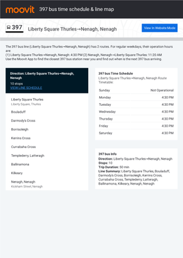 397 Bus Time Schedule & Line Route