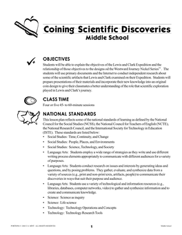 Coining Scientific Discoveries Middle School