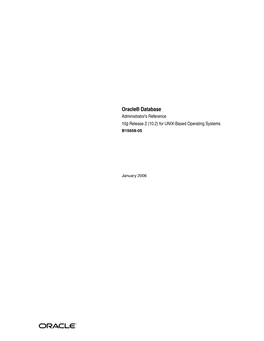 Oracle Database Administrator's Reference for UNIX-Based Operating Systems