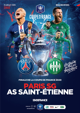 PARIS SG AS SAINT-ÉTIENNE PROGRAMME MATCH • SPPR • 210 X 297 Mm • Visuel : SCDELV • Remise Le 20/07 OM • BAT