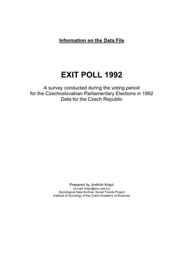 Exit Poll 1992