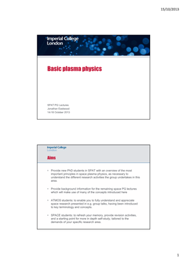 Basic Plasma Physics