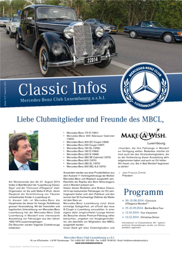 Classic Infos Mercedes-Benz Club Luxembourg A.S.B.L