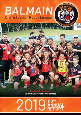 Leichhardt Wanderers Under 11 Div 1 Grand Final Winners